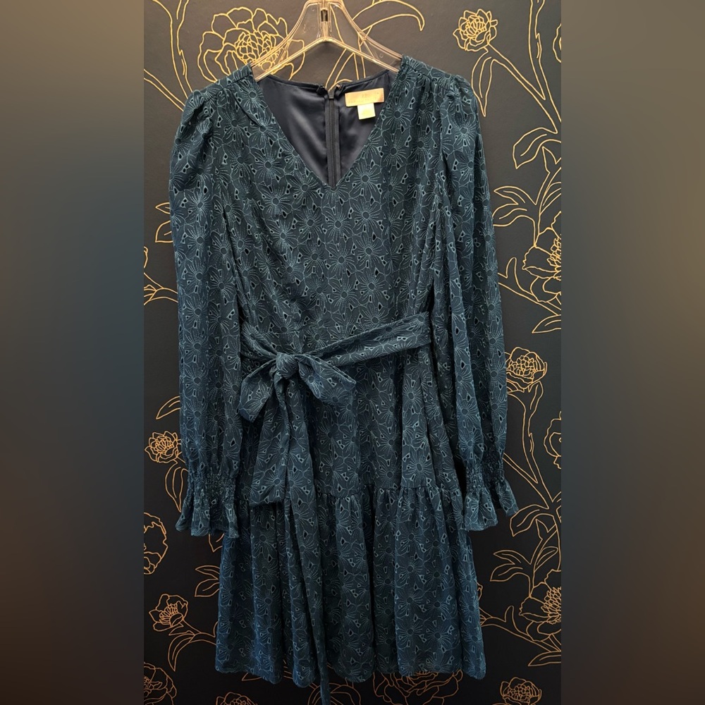 RACHEL PARCELL Anthropologie brand TIERED long sleeve LACE mini SIZE MEDIUM